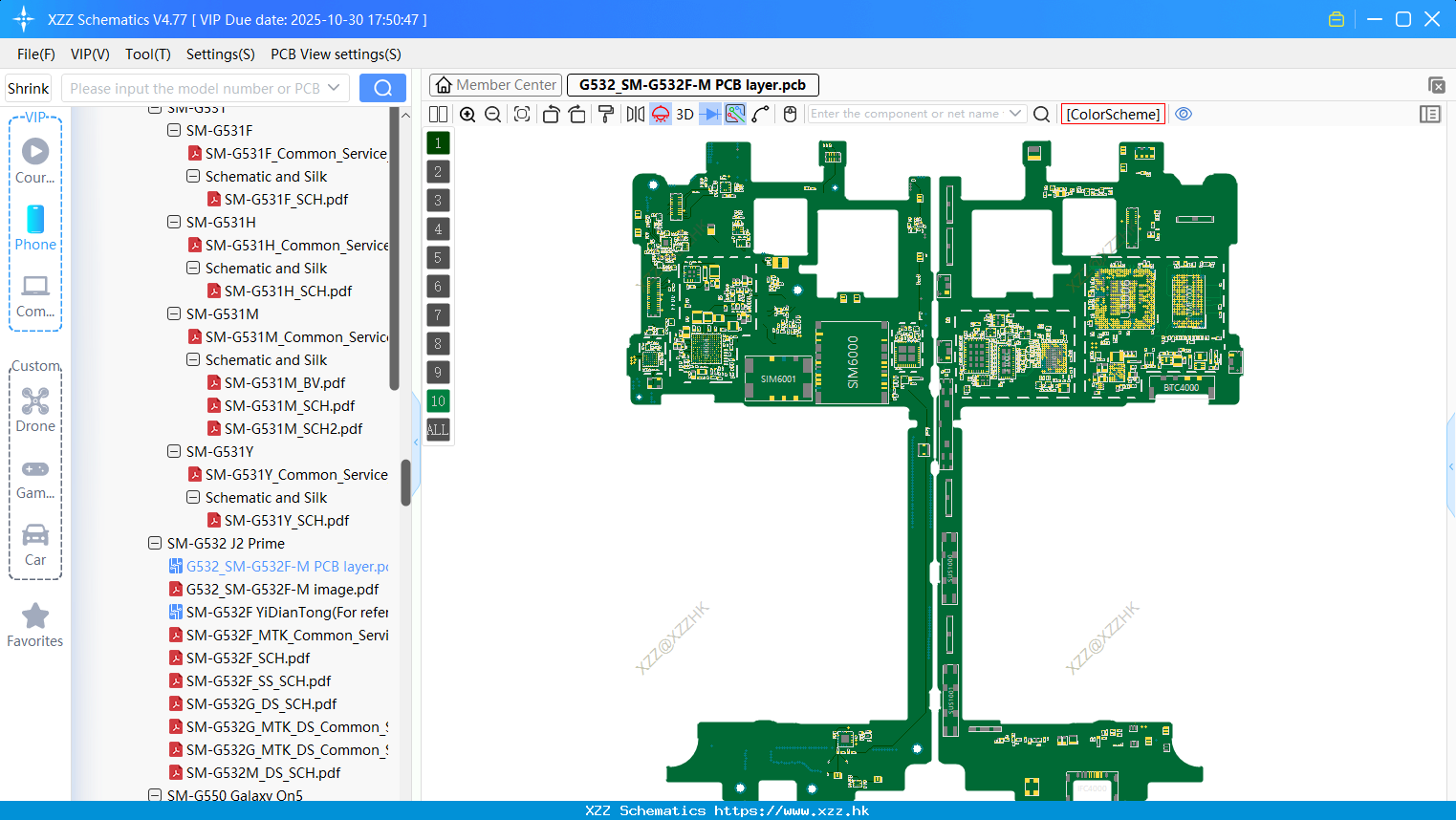 Samsung G532_SM-G532F-M PCB Layer